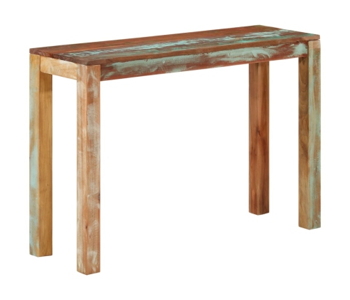 Mesa consola de madera maciza reciclada 110x35x76 cm