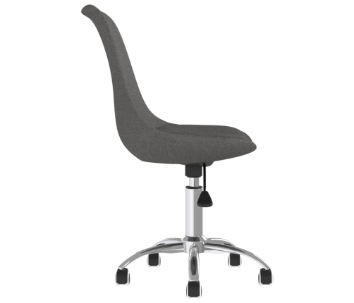 Silla de oficina giratoria tela gris oscuro