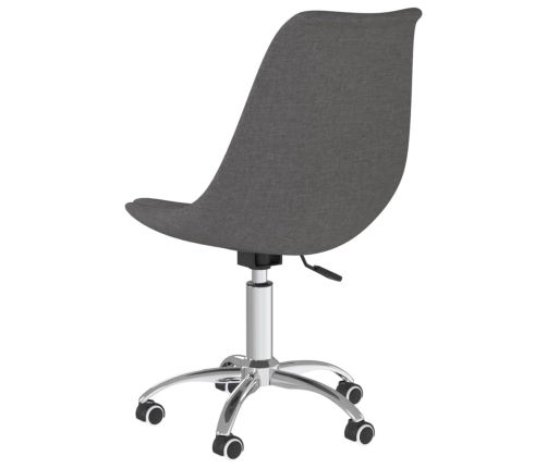 Silla de oficina giratoria tela gris oscuro