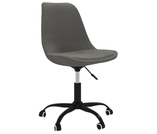 Silla de oficina giratoria tela gris oscuro