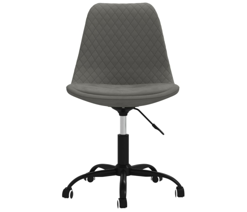 Silla de oficina giratoria tela gris oscuro