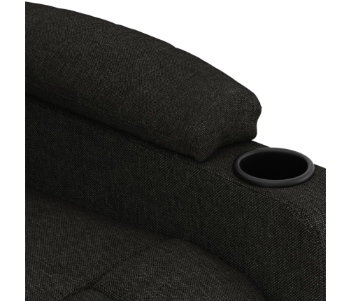 Sillón de masaje de tela negro