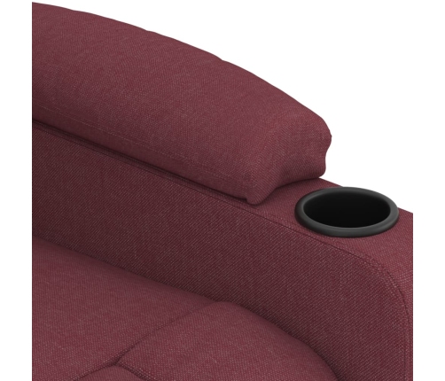 Sillón de masaje de tela rojo tinto