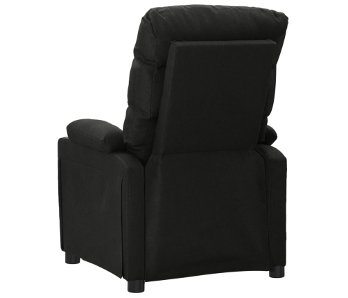 Sillón de masaje de tela negro