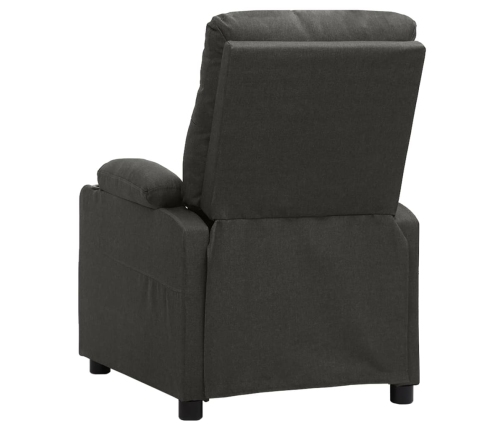 Sillón de masaje de tela gris oscuro