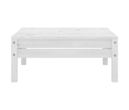 Juego de muebles de jardín 5 pzas madera maciza de pino blanco