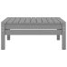 Juego de muebles de jardín 5 piezas madera maciza de pino gris