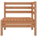 Juego muebles de jardín 6 pzas madera maciza pino marrón miel