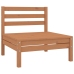 Juego muebles de jardín 6 pzas madera maciza pino marrón miel