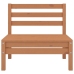 Juego muebles de jardín 6 pzas madera maciza pino marrón miel