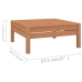 Juego muebles de jardín 6 pzas madera maciza pino marrón miel