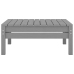 Juego de muebles de jardín 5 piezas madera maciza de pino gris