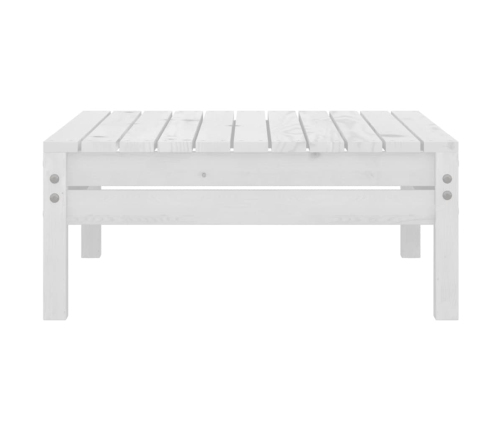 Juego de muebles de jardín 9 piezas madera maciza pino blanco