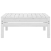 Juego de muebles de jardín 9 piezas madera maciza pino blanco