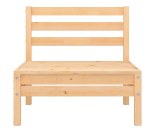 Juego de muebles de jardín 4 piezas madera maciza de pino