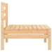 Juego de muebles de jardín 4 piezas madera maciza de pino
