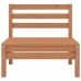 Juego muebles de jardín 6 pzas madera maciza pino marrón miel