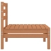 Juego muebles de jardín 6 pzas madera maciza pino marrón miel