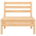 Juego de muebles de jardín 6 piezas madera maciza de pino