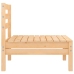 Juego de muebles de jardín 6 piezas madera maciza de pino