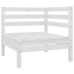 Juego de muebles de jardín 6 piezas madera maciza pino blanco
