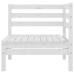 Juego de muebles de jardín 6 piezas madera maciza pino blanco