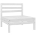 Juego de muebles de jardín 6 piezas madera maciza pino blanco
