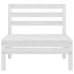 Juego de muebles de jardín 6 piezas madera maciza pino blanco