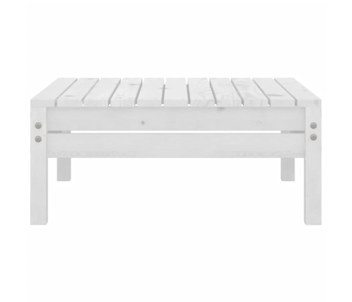 Juego de muebles de jardín 7 piezas madera maciza pino blanco