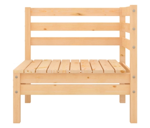 Juego de muebles de jardín 8 piezas madera maciza de pino