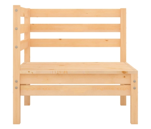 Juego de muebles de jardín 8 piezas madera maciza de pino