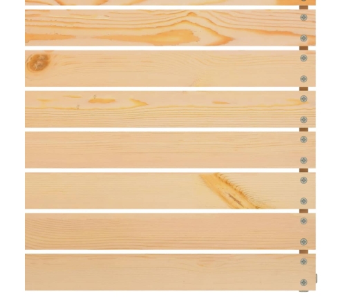 Juego de muebles de jardín 8 piezas madera maciza de pino