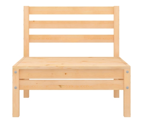 Juego de muebles de jardín 8 piezas madera maciza de pino