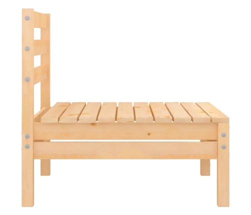 Juego de muebles de jardín 8 piezas madera maciza de pino