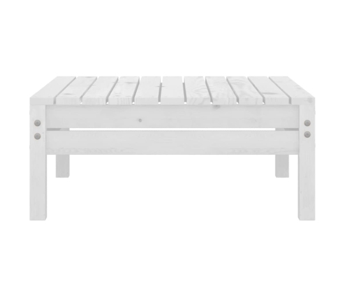 Juego de muebles de jardín 9 piezas madera maciza pino blanco