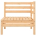 Muebles de jardín 6 piezas madera maciza de pino