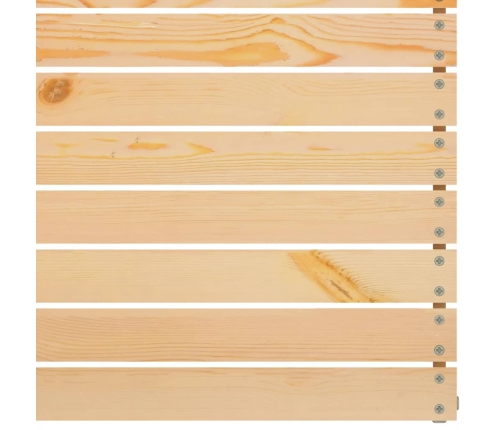 Muebles de jardín 6 piezas madera maciza de pino