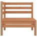 Muebles de jardín 8 piezas marrón miel madera maciza de pino