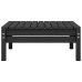 Juego de muebles de jardín 8 pzas madera de pino maciza negro