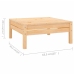 Juego de muebles de jardín 5 piezas madera maciza pino