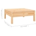 Juego de muebles de jardín 8 piezas madera maciza de pino