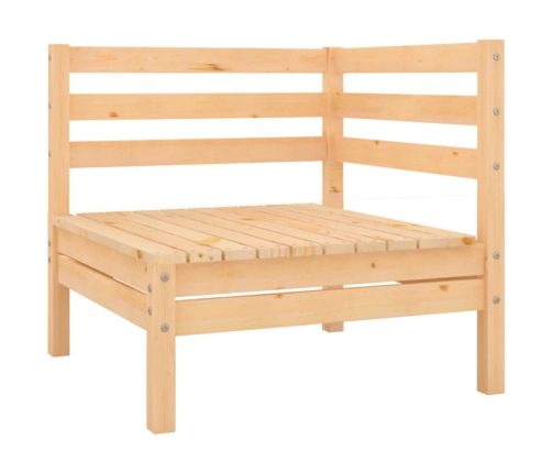 Juego de muebles de jardín 8 piezas madera maciza de pino