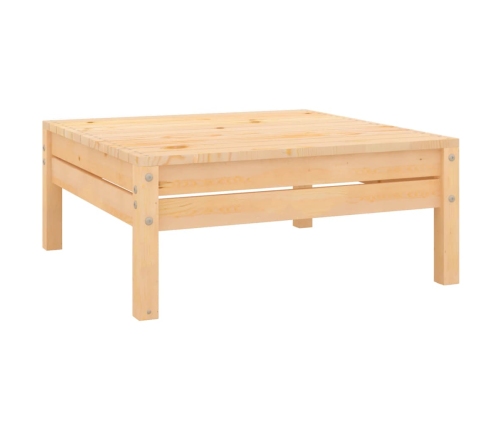 Juego de muebles de jardín 8 piezas madera maciza de pino
