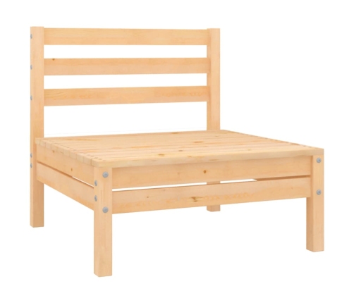 Juego de muebles de jardín 8 piezas madera maciza de pino