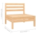 Juego de muebles de jardín 8 piezas madera maciza de pino