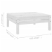 Juego de muebles de jardín 8 piezas madera maciza pino blanco