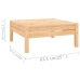 Juego de muebles de jardín 9 piezas madera maciza de pino
