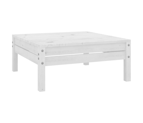 Juego de muebles de jardín 11 pzas madera maciza de pino blanco