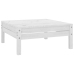 Juego de muebles de jardín 11 pzas madera maciza de pino blanco