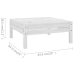 Juego de muebles de jardín 11 pzas madera maciza de pino blanco